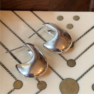 Small Chunky Hoop Earrings